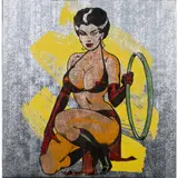 Kneeling Woman, circa 1970 Sérigraphie en couleur, papier peint 53 × 53 cm by Allen Jones, Sérigraphie en couleur, papier peint, sold Apr 2015