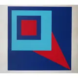 Pointe Rouge by Lucienne Olivieri, circa 1970, Sérigraphie sur papier d'Arches, sold Apr 2015