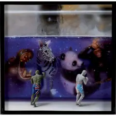 Boxers by Lorenzo Fernandez, 2013, Huile sur panneau, sold Apr 2015