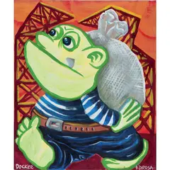 Docker by Hervé Di Rosa, Acrylique sur toile, sold Apr 2015