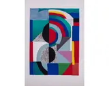 Icone - 1965 by Sonia Delaunay, Lithographie en couleurs signée et justifiée, sold Apr 2018