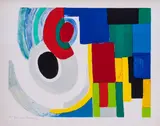 Contrastes - circa 1970 by Sonia Delaunay, Lithographie en couleurs signée et justifiée, sold Apr 2018
