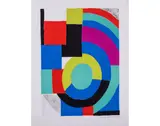 La verte - 1970 by Sonia Delaunay, Lithographie en couleurs, signée et datée "70", sold Apr 2018