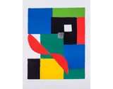 Hélice rouge - circa 1970 by Sonia Delaunay, Lithographie en couleurs signée et justifiée, sold Apr 2018