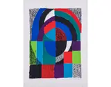 Cathédrale - 1971 by Sonia Delaunay, Lithographie en couleurs, signée, datée "1971", sold Apr 2018