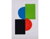 La Rochelle - circa 1970 by Sonia Delaunay, Lithographie en couleurs signée et justifiée, sold Apr 2018