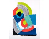 Arc Vert - circa 1965 by Sonia Delaunay, Lithographie en couleurs, signée et numérotée 1/75, sold Apr 2018