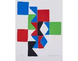 Hommage à Tzara - circa 1965 by Sonia Delaunay, Lithographie en couleurs signée, sold Apr 2018