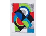 Contrepoint - circa 1965 by Sonia Delaunay, Lithographie en couleurs, signée et numérotée 17/75, sold Apr 2018