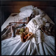 My bed, Hotel La Louisiane, Paris by Nan Goldin, 1996, Tirage cibachrome, sold May 2018