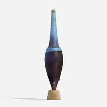 Farsta Terra Spirea vase by Wilhelm Kåge, c. 1956, glazed stoneware, sold Apr 2023