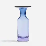 Vase, model 3539 by Tapio Wirkkala, 1966-69, neodymium glass, sold Apr 2023
