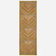 Tapestry by Maija Kolsi-Makela, c. 1960, hand-woven linen, sold Apr 2023