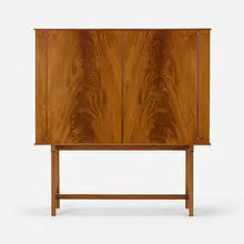 Cabinet, model 955 by Josef Frank, c. 1939, mahogany, brass, sold Mar 2023