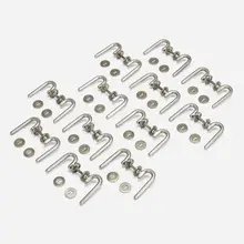 Door handles, set of twelve by Vico Magistretti, c. 1965, nickel-plated brass, sold Mar 2023