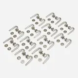 Door handles, set of twelve by Vico Magistretti, c. 1965, nickel-plated brass, sold Mar 2023
