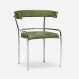 Armchair, model GA1 by Erik Gunnar Asplund, chrome-plated steel, leather, sold Mar 2023