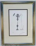 1970 The Spinning Man Artist Proof Etching by Salvador Dalí, pencil signed lower right, offered Dec 2023