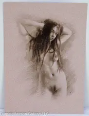 Untitled by Arthur Smith, Charcoal and chalk on textured thick artist paper, offered Dec 2023