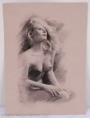 Untitled by Arthur Smith, Charcoal and chalk on textured thick artist paper, offered Dec 2023