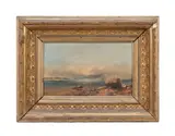 Untitled - Shore Scene - 1890s by Arthur Cumming, oil on canvas, sold Mar 2025