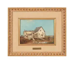 Untitled by Ralph Albert Blakelock, oil on canvas laid to supportive canvas backing, sold Mar 2025