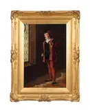 The Choice by Francis Barraud, oil on panel, sold Mar 2025