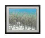 Untitled - Bare Trees Landscape by Peter Watts, mixed media on paper, sold Mar 2025