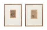 Sur La Plage a Berneval" - circa 1892 by Pierre-Auguste Renoir, etching on paper, sold May 2025