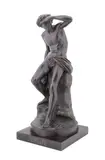 Untitled by Gaston Victor Édouard Gustave Guitton, bronze figure modeled as Leander (Leandre), sold May 2025