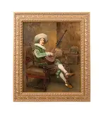 Troubador by Alex de Andreis, oil on canvas, sold May 2025