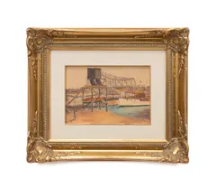 Untitled - Gloucester by Hayley Lever, watercolor on paper, sold May 2025