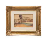 Untitled - Gloucester by Hayley Lever, watercolor on paper, sold May 2025