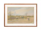 Les Fortifications by Henri Rivière, lithograph in 12 colors, sold May 2025