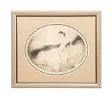 Lady of the Camelias (La Dame aux Camelias)" - 1927 by Louis Icart, etching and aquatint on paper, sold May 2025