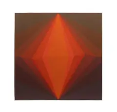 Untitled - Geometric by Doris Marie Leeper, oil on canvas, sold Jun 2025