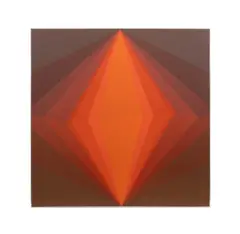 Untitled - Geometric by Doris Marie Leeper, oil on canvas, sold Jun 2025