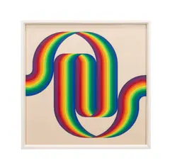 Untitled - (Rainbow II) from La Longue Marche - 1974 by Julio Le Parc, screenprint on paper, sold Jun 2025