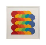 Untitled - Chromatic Color Circles - 1970 by Herbert Bayer, screenprint on paper, sold Jun 2025