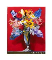 Purple by Steve Lyall Penley, acrylic on canvas, sold Jun 2025