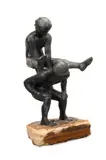Memories" -  last quarter 20th century by Victor Salmones, bronze, sold Jun 2025