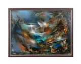 Shipwreck by Leonardo M. Nierman, acrylic on masonite, sold Jun 2025