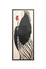 born 1941). "Processional Figure with Mask" - circa 1969 by Ben Smith, woodblock on paper, sold Jun 2025