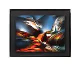 Magic Flight by Leonardo M. Nierman, acrylic on masonite, sold Jun 2025