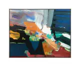 Naturole" - 1974 by Syd Solomon, oil and acrylic on canvas, sold Jun 2025