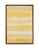 Untitled - Luminous Yellow Linear Abstract - second half 20th century by Anders Knutsson, oil on canvas, sold Jun 2025