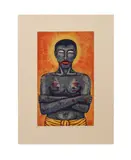 Tattoo" - 1994 by Alison Saar, lithograph on Arches paper, sold Jun 2025