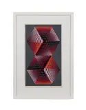 Untitled by Victor Vasarely, serigraph on paper, sold Jun 2025