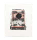 Black Sun" - 1993 by Jan Peterson, monotype on paper, sold Jun 2025