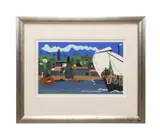 Home to Ithaca" from the Odysseus Suite - 1979 by Romare Bearden, screenprint on paper, sold Jun 2025